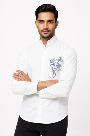 White Designer Shirt