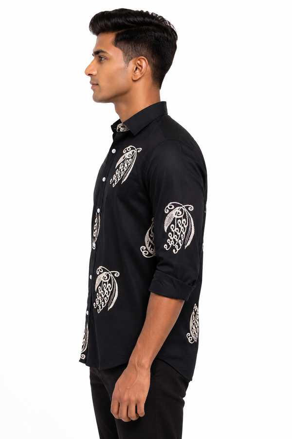 Black Printed Shirt