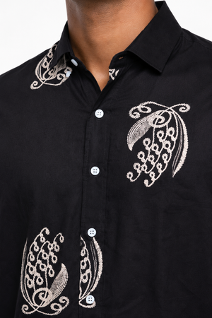 Black Printed Shirt