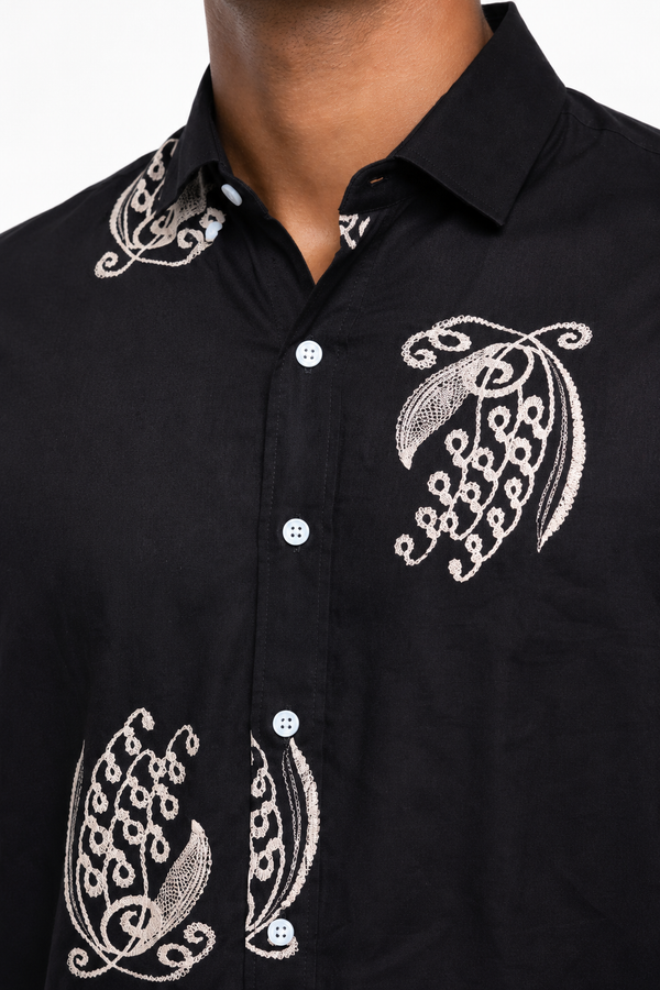 Black Printed Shirt