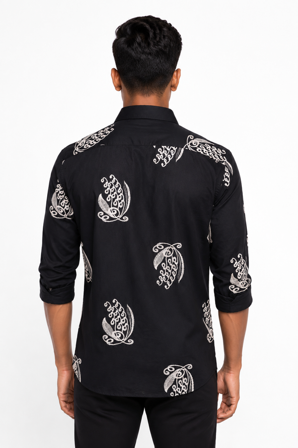 Black Printed Shirt