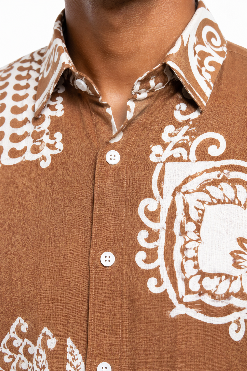 Brown Printed Shirt