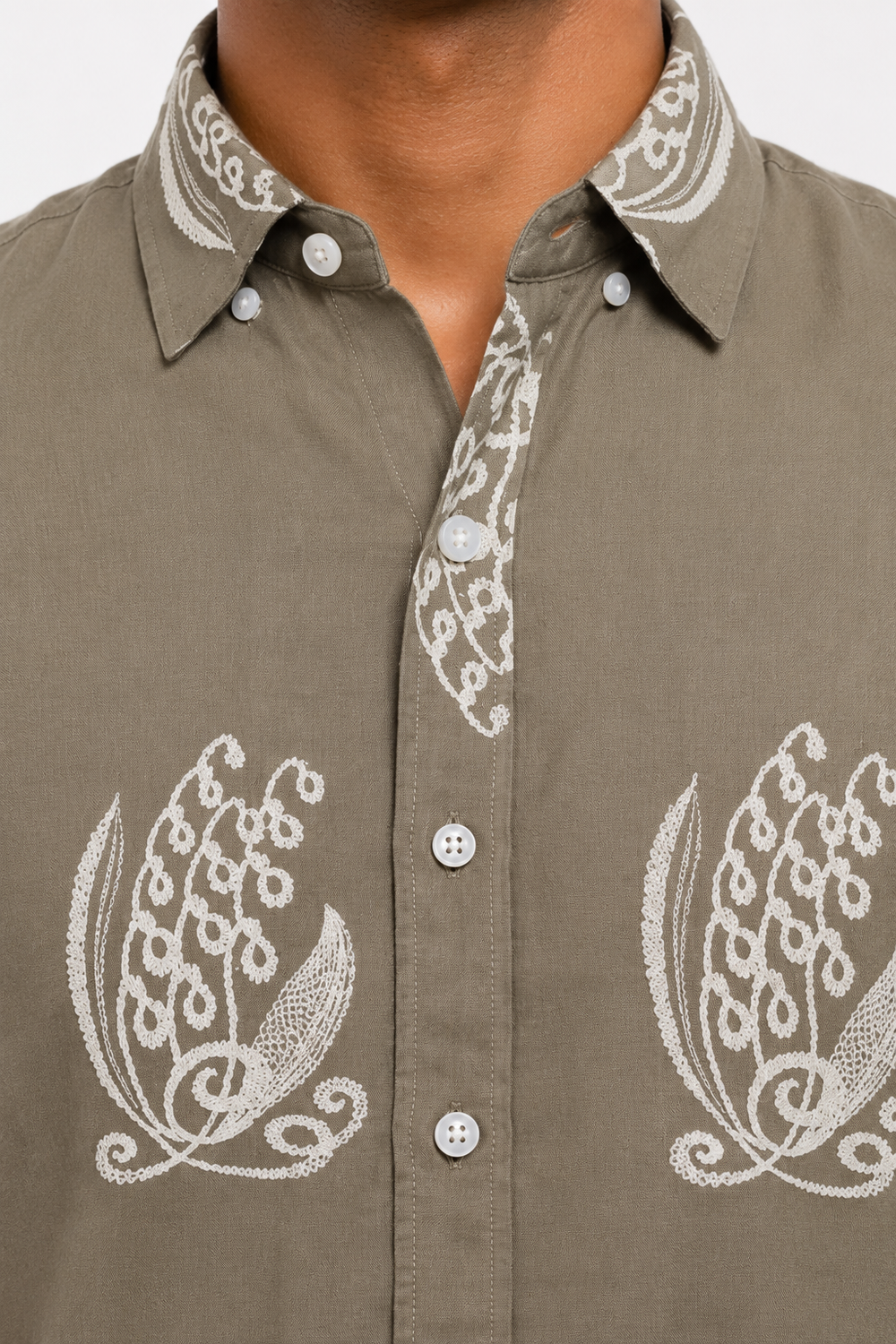 Grey Printed Shirt