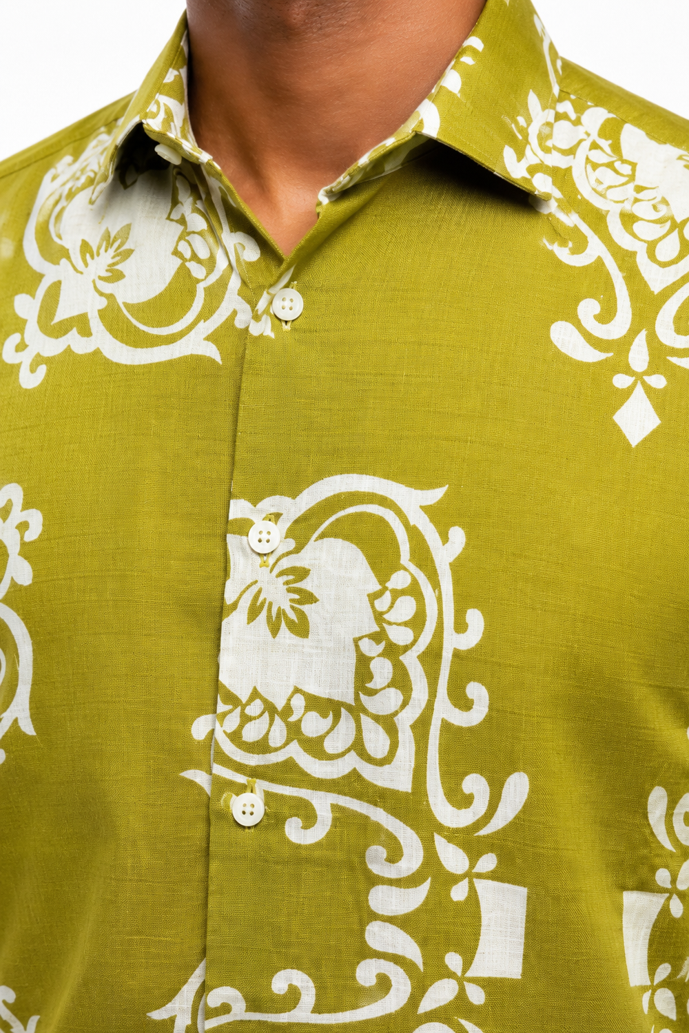 Green Printed Shirt