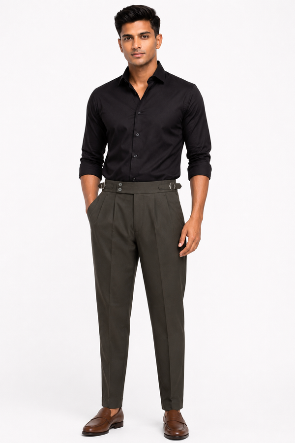 Dark Green Gurkha Pant