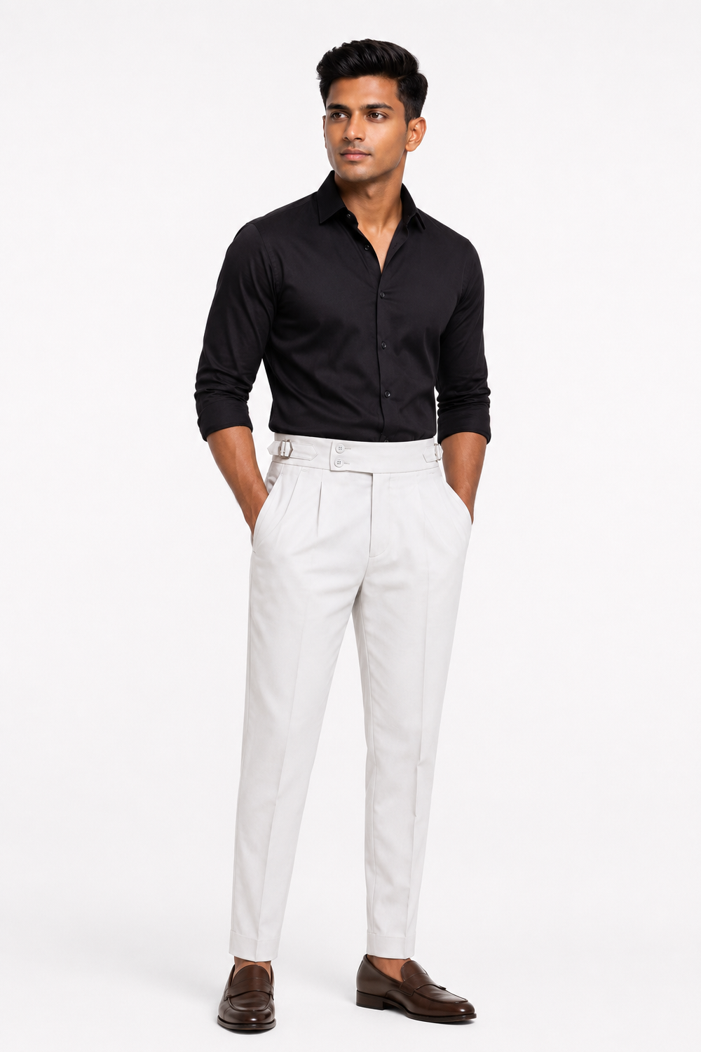 Light Grey Gurkha Pant