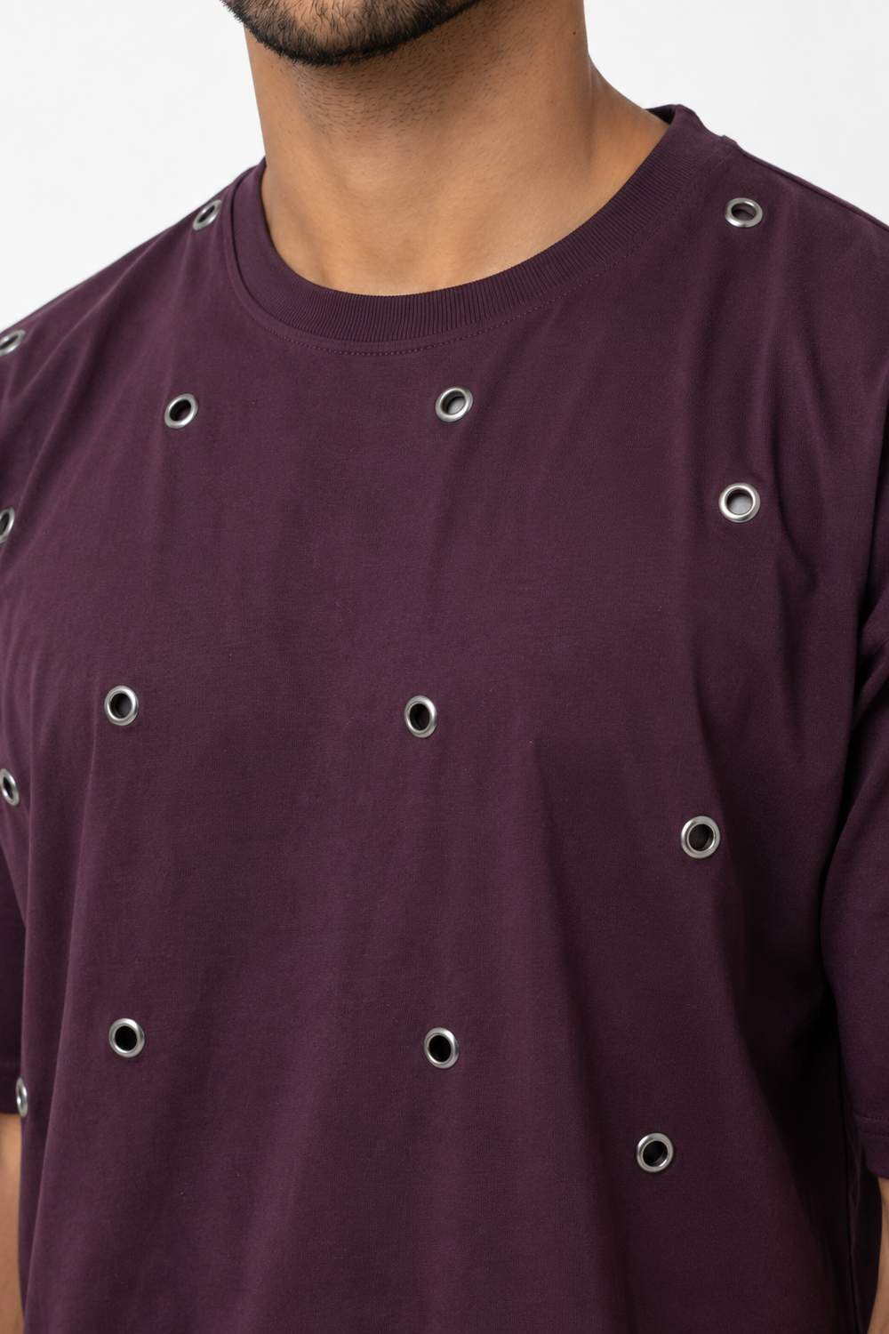 Maroon Drop Shoulder