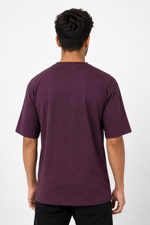 Maroon Drop Shoulder