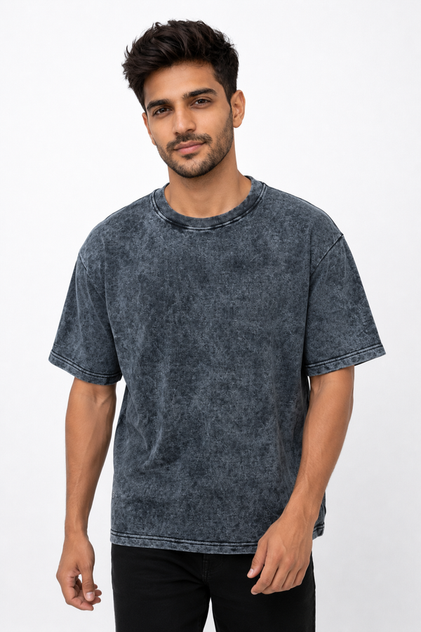 Dark Grey Drop Shoulder