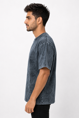 Dark Grey Drop Shoulder