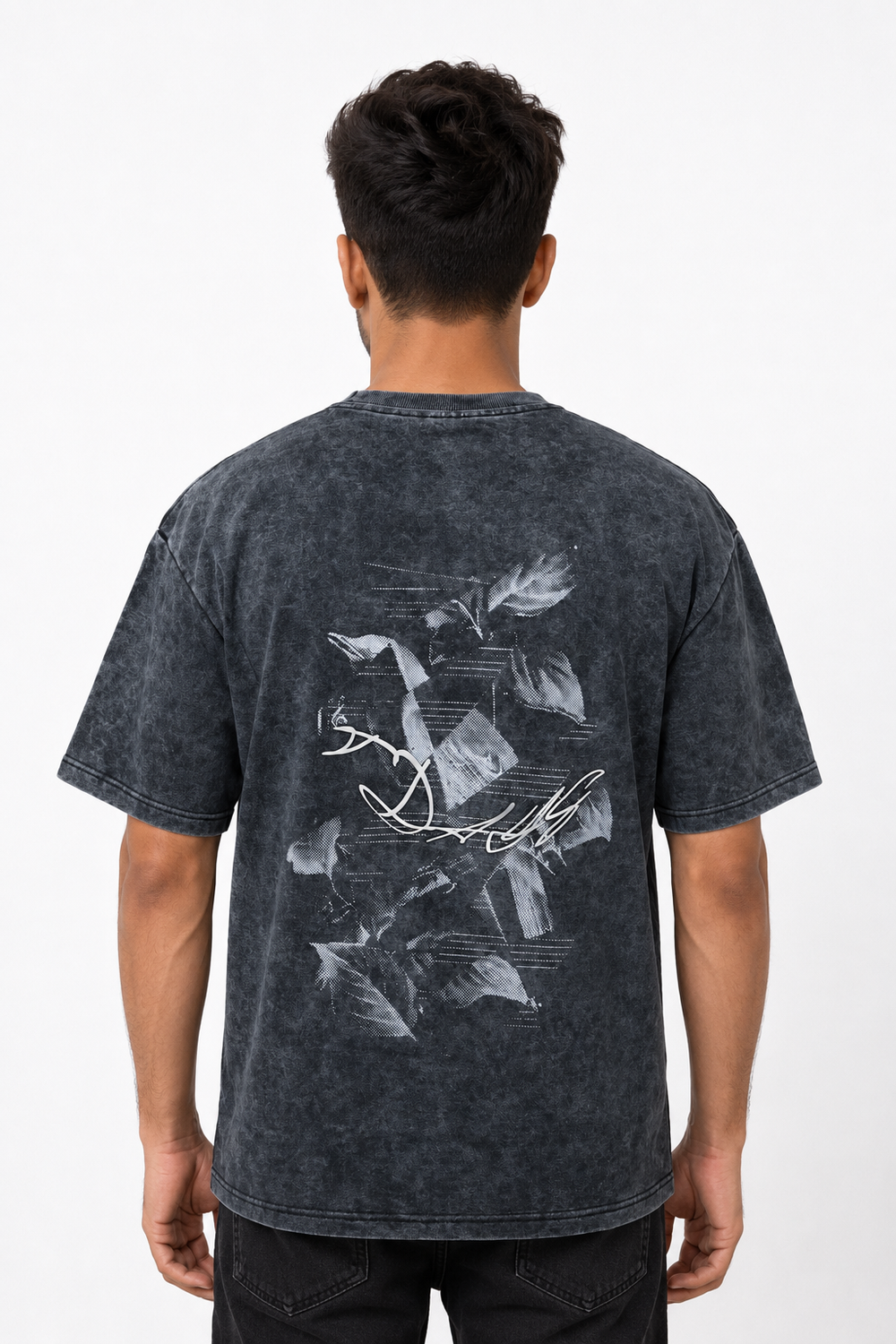 Dark Grey Drop Shoulder