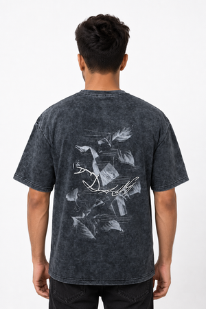 Dark Grey Drop Shoulder