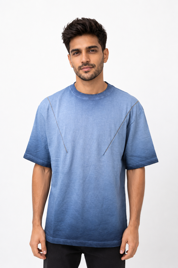 Blue Drop Shoulder