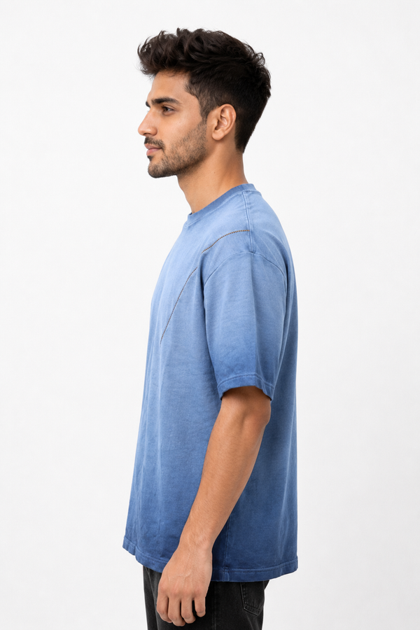 Blue Drop Shoulder