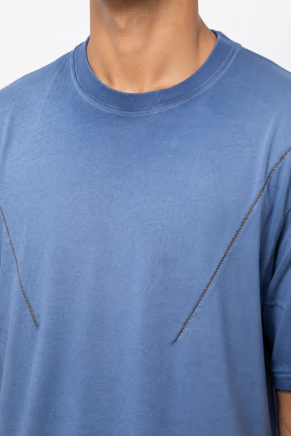 Blue Drop Shoulder