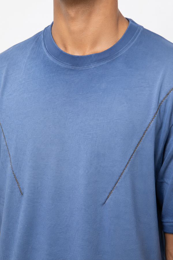Blue Drop Shoulder