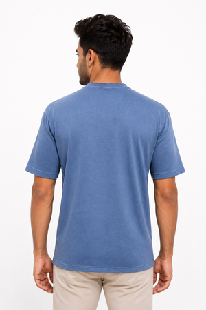 Blue Drop Shoulder
