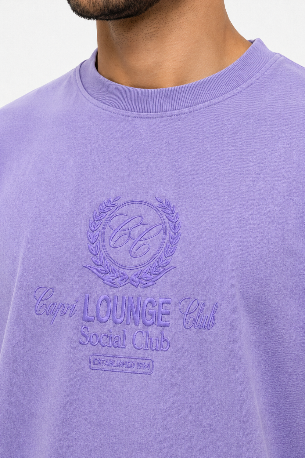 Lavender Drop Shoulder