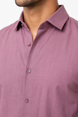 Peach Linen Shirt