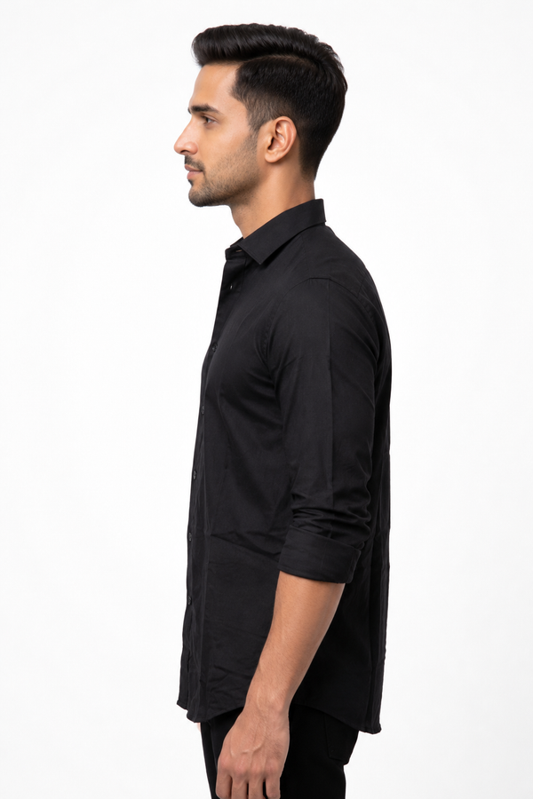 Black Linen Shirt