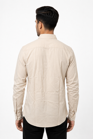 Cream Linen Shirt