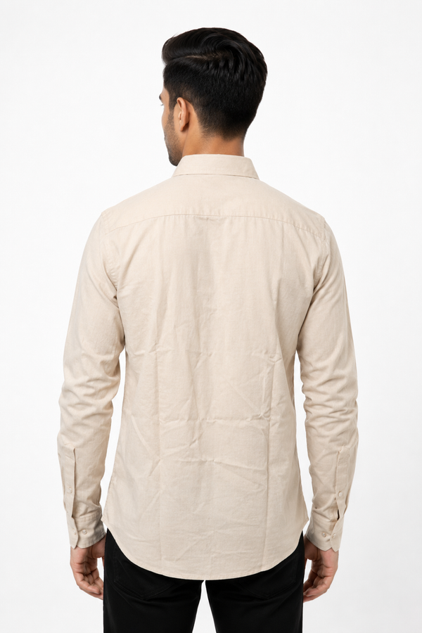 Cream Linen Shirt