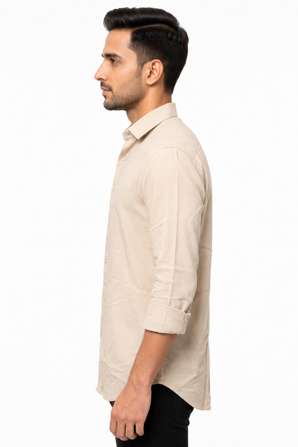 Cream Linen Shirt