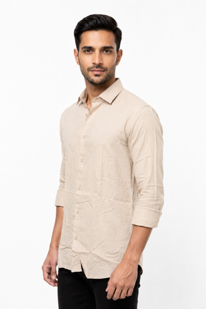 Cream Linen Shirt