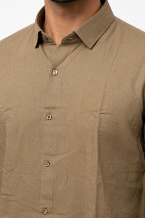 Brown Linen Shirt