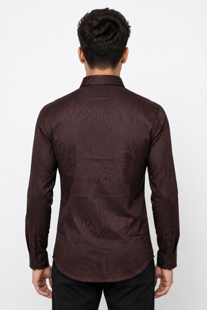 Maroon Designer Shirt