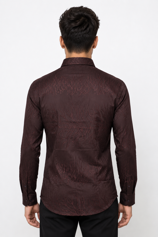Maroon Designer Shirt