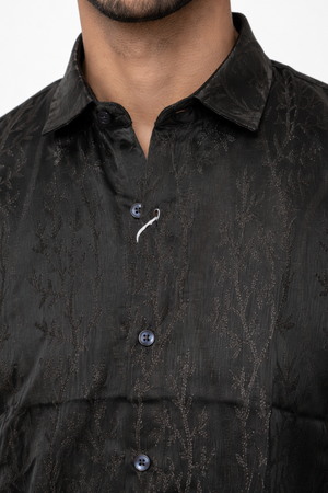 Dark Brown Designer Shirt