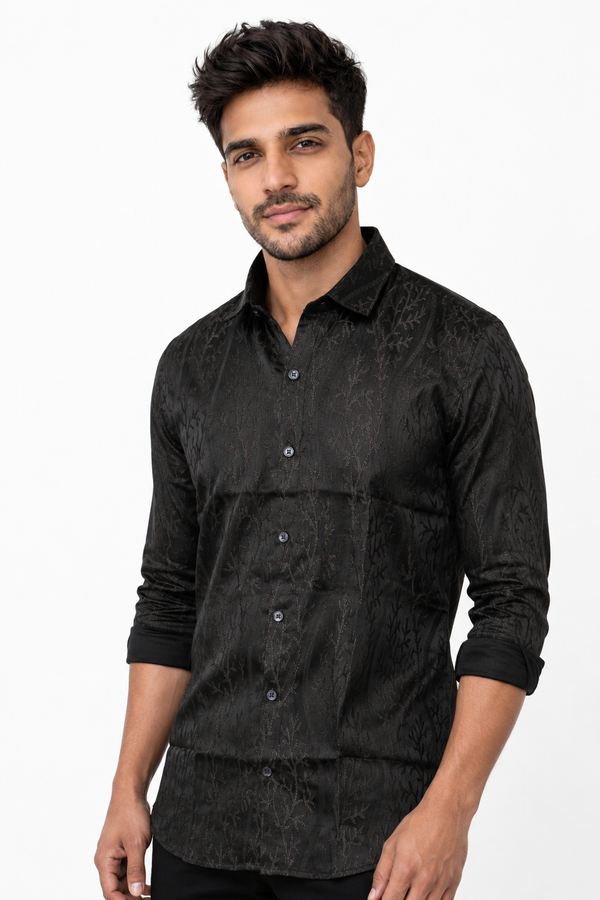Dark Brown Designer Shirt