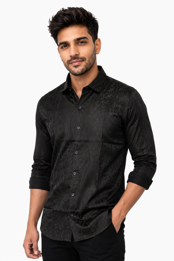 Dark Brown Designer Shirt
