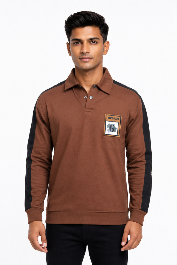 Brown Full Hand Tee