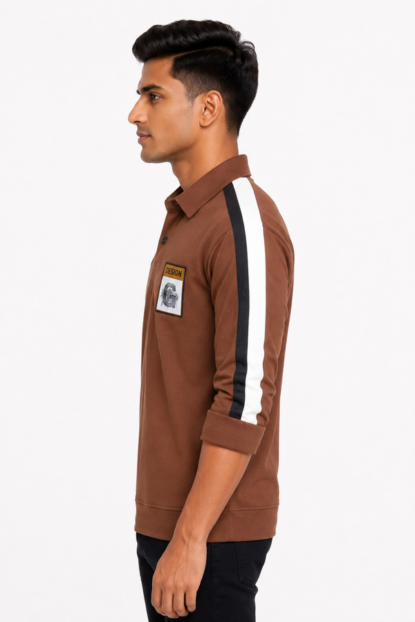 Brown Full Hand Tee