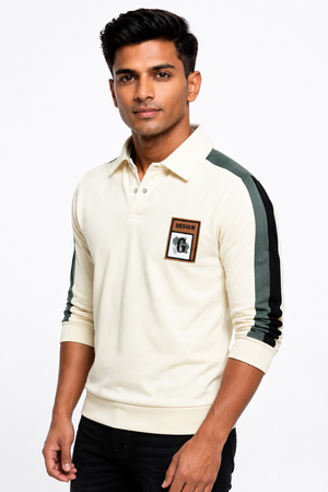 White Full Hand Tee