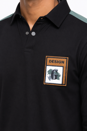 Black Full Hand Tee