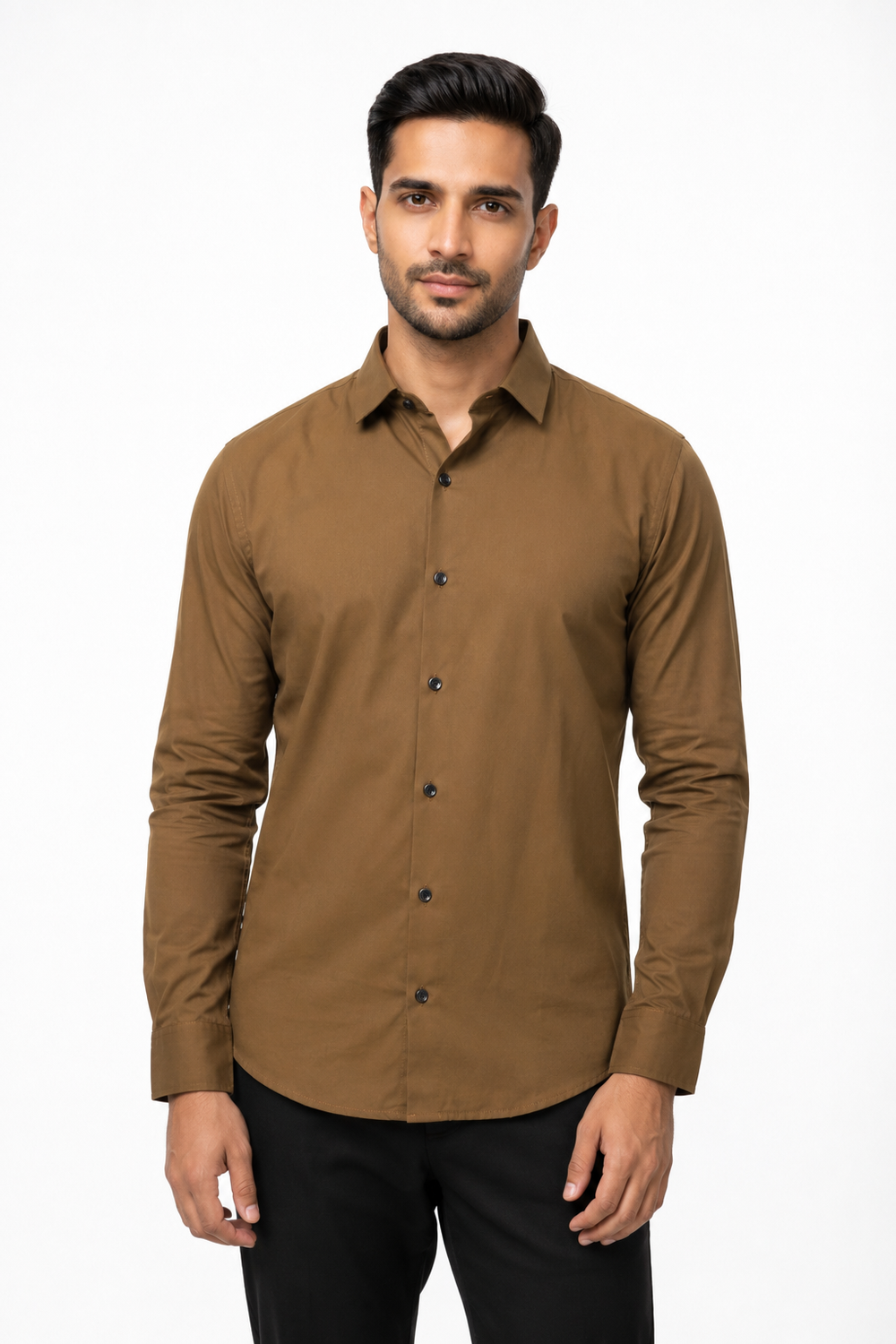 Brown Plain Shirt