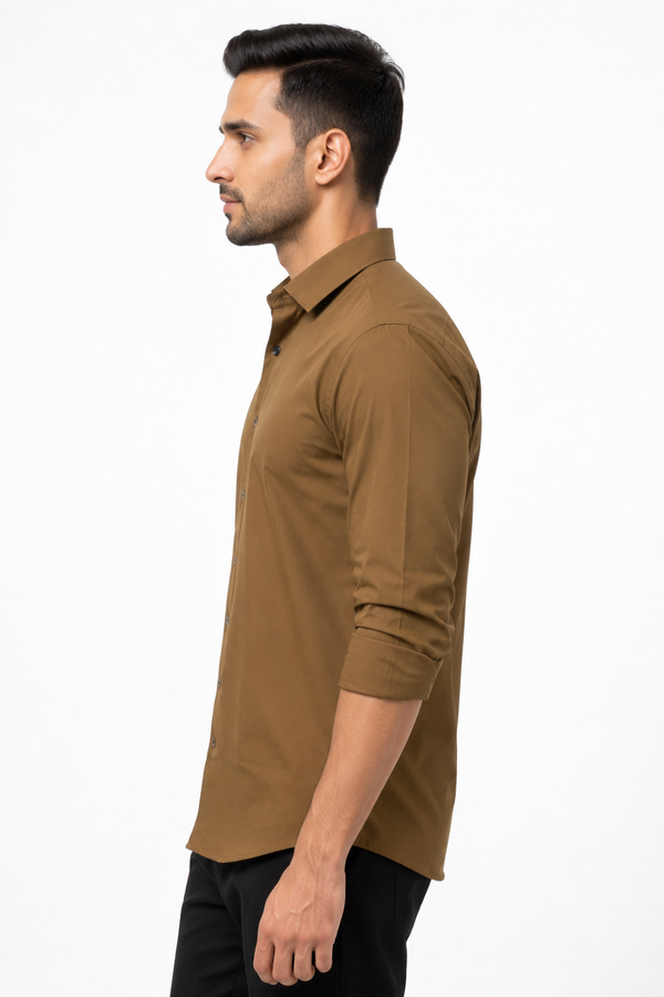 Brown Plain Shirt