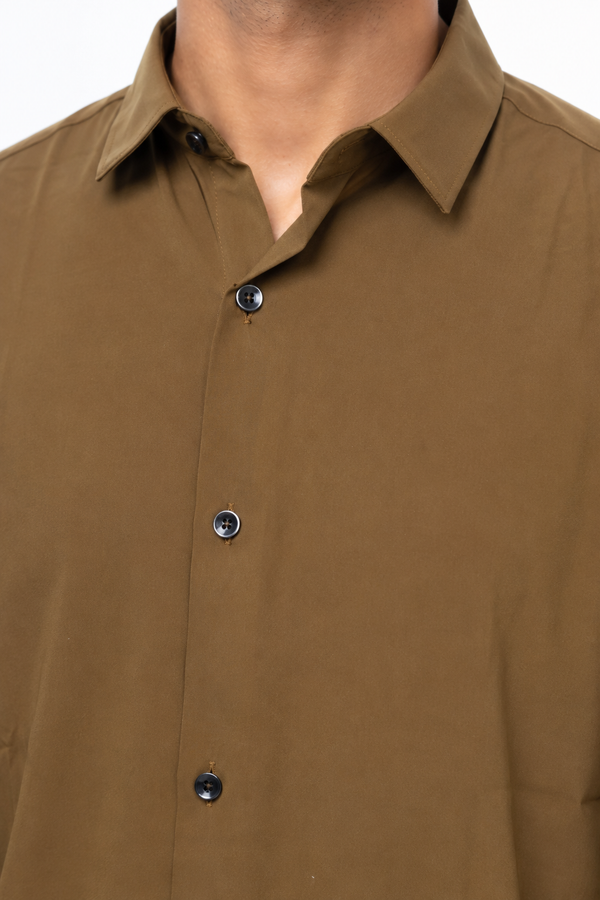 Brown Plain Shirt