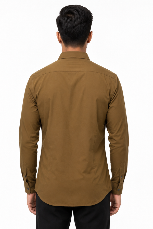 Brown Plain Shirt