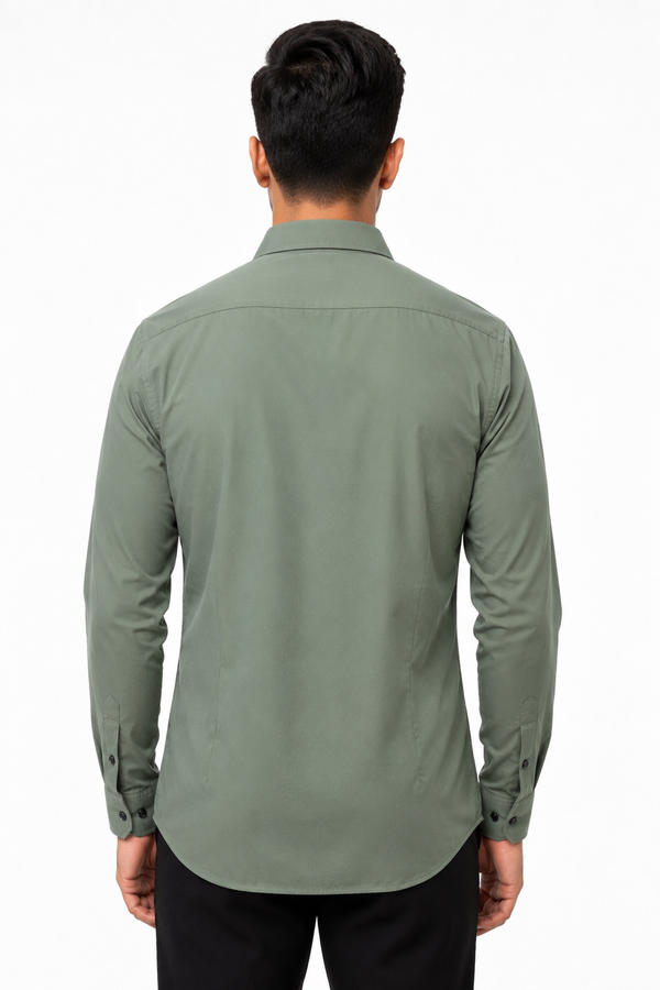 Green Plain Shirt