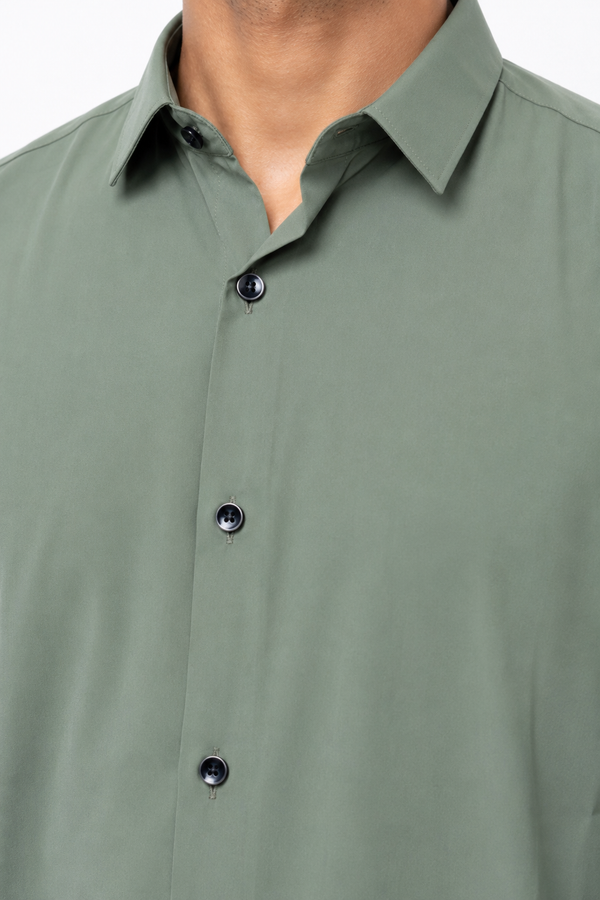 Green Plain Shirt