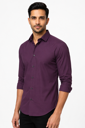 Purple Plain Shirt