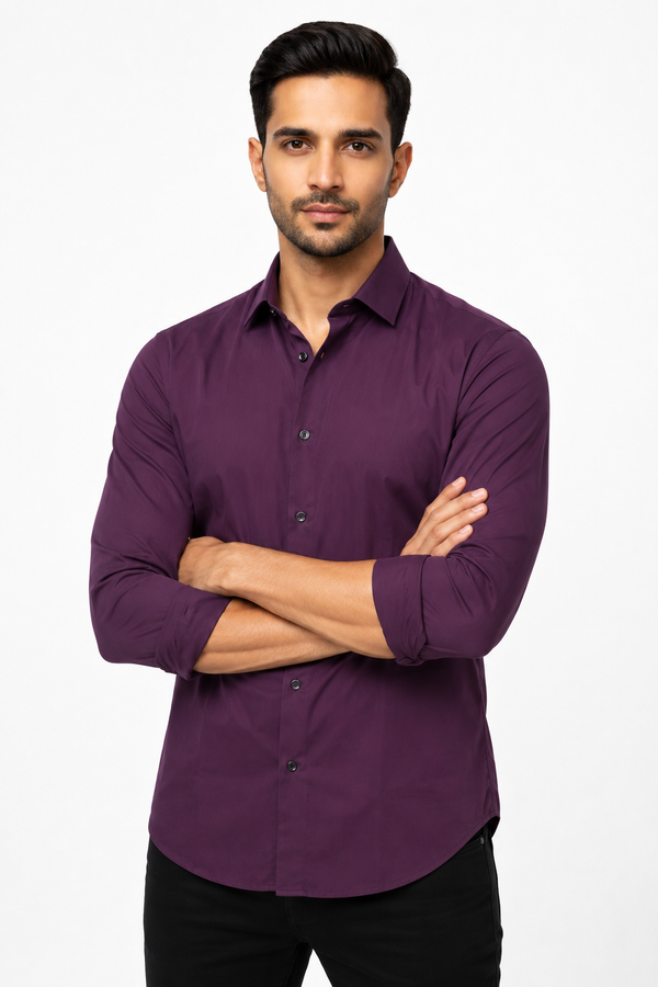 Purple Plain Shirt