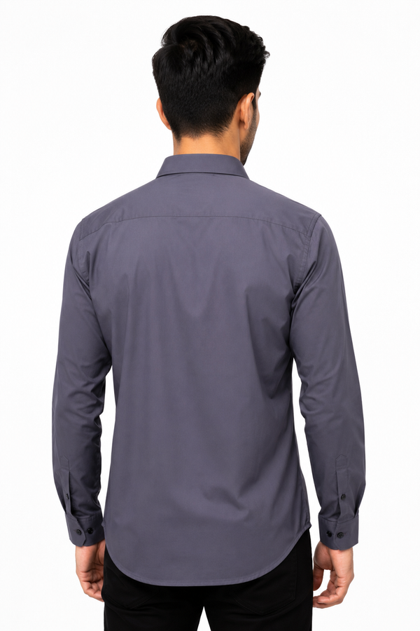 Grey Plain Shirt