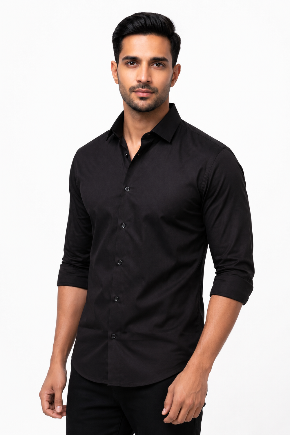 Black Plain Shirt