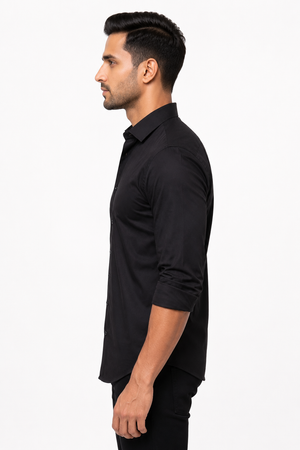 Black Plain Shirt