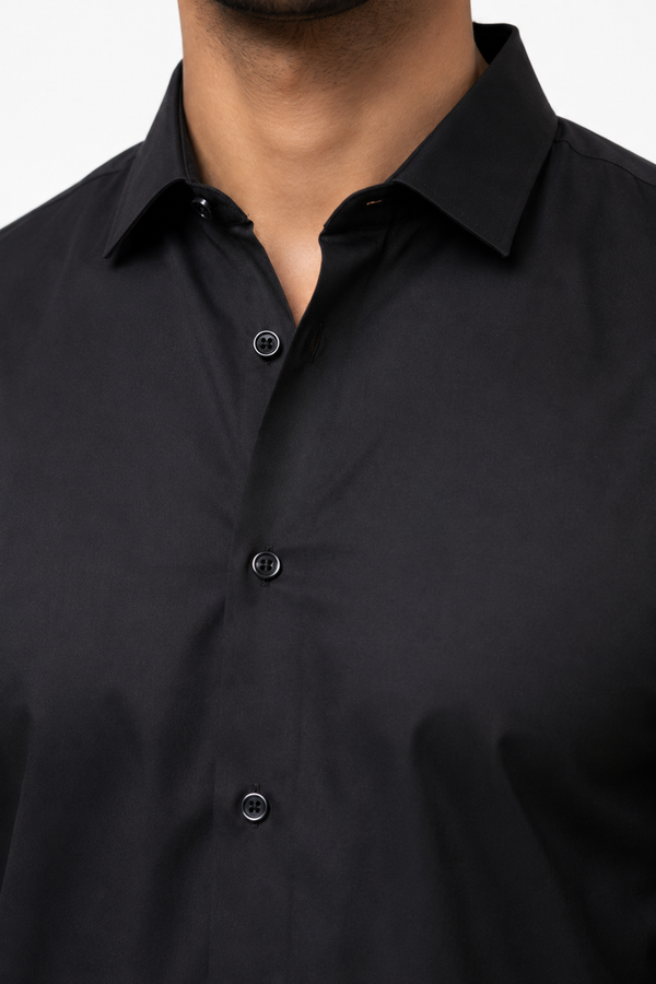 Black Plain Shirt